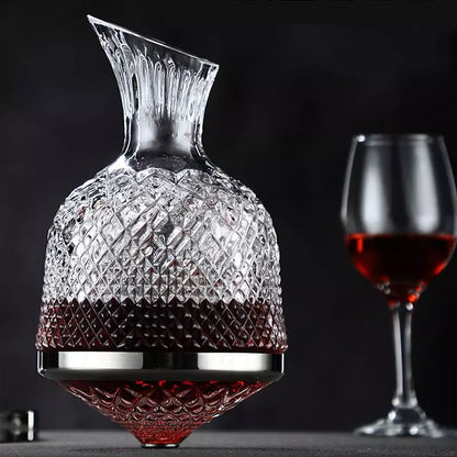 Crystal Glass Wine Decanter — Luxury Carafe for Red Wine Aeration & Elegant Serving