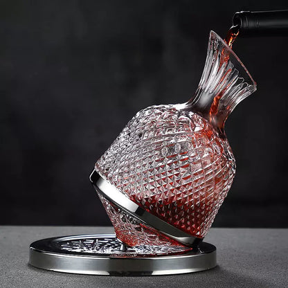 Crystal Glass Wine Decanter — Luxury Carafe for Red Wine Aeration & Elegant Serving