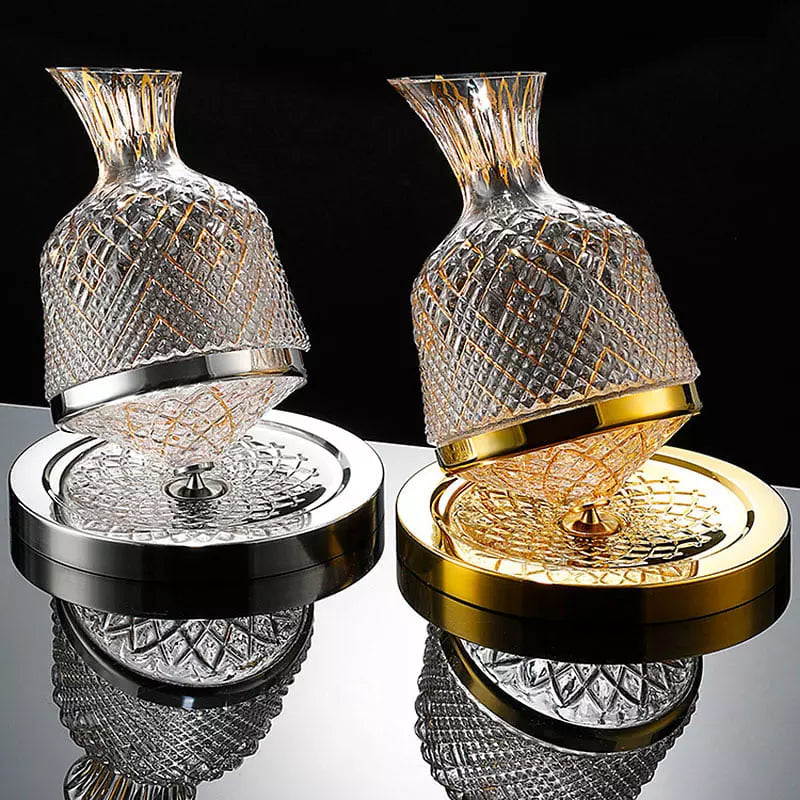 Crystal Glass Wine Decanter — Luxury Carafe for Red Wine Aeration & Elegant Serving