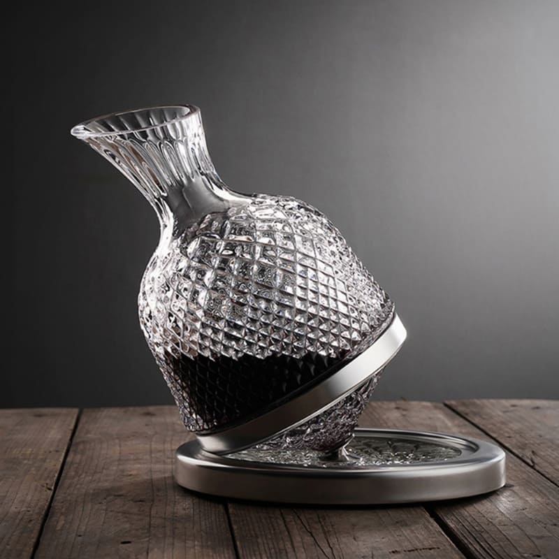 Crystal Glass Wine Decanter — Luxury Carafe for Red Wine Aeration & Elegant Serving