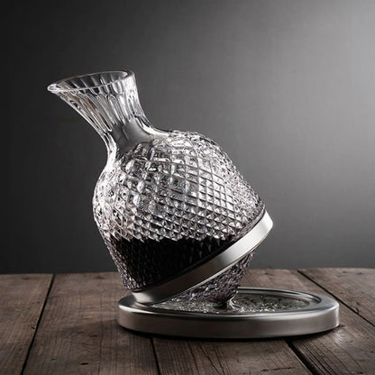 Crystal Glass Wine Decanter — Luxury Carafe for Red Wine Aeration & Elegant Serving