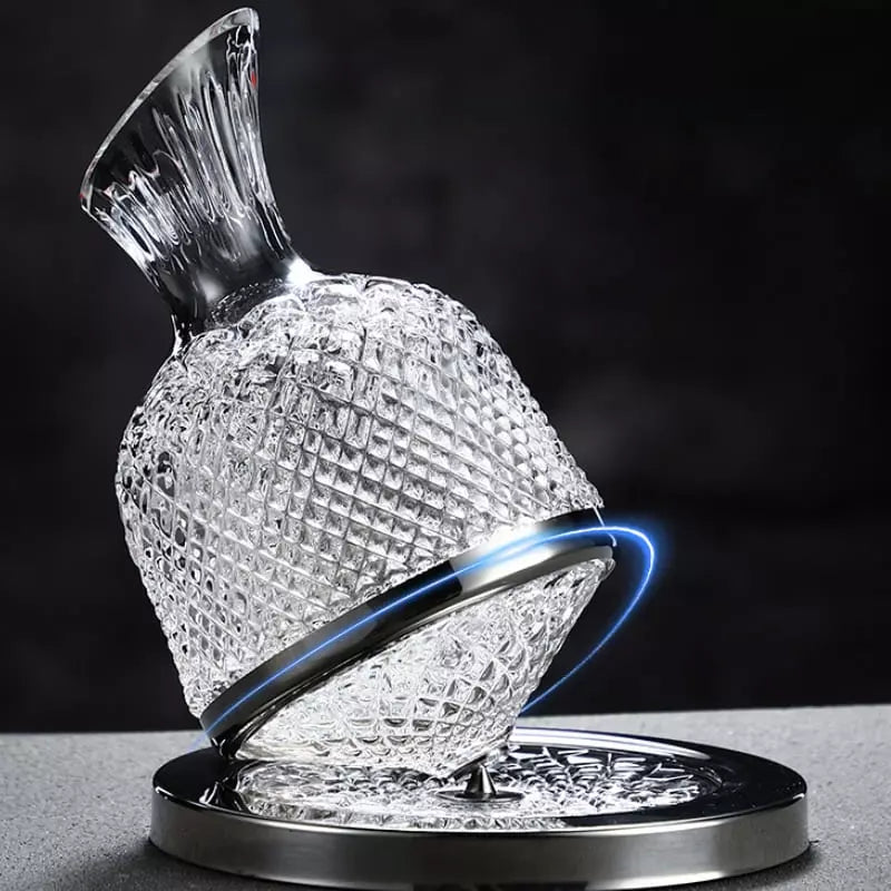 Crystal Glass Wine Decanter — Luxury Carafe for Red Wine Aeration & Elegant Serving
