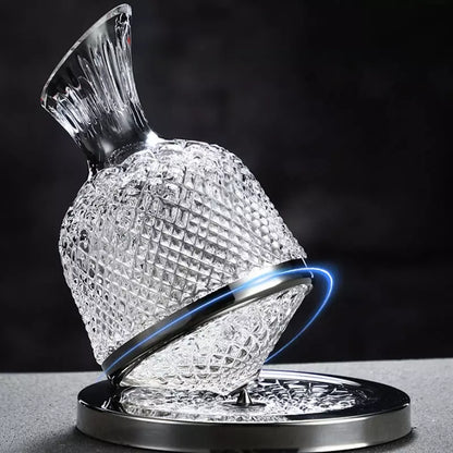 Crystal Glass Wine Decanter — Luxury Carafe for Red Wine Aeration & Elegant Serving