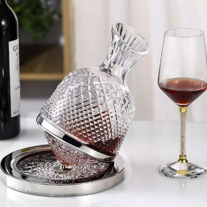 Crystal Glass Wine Decanter — Luxury Carafe for Red Wine Aeration & Elegant Serving