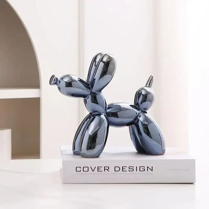 Ceramic Balloon Dog Statue — Playful Modern Decor