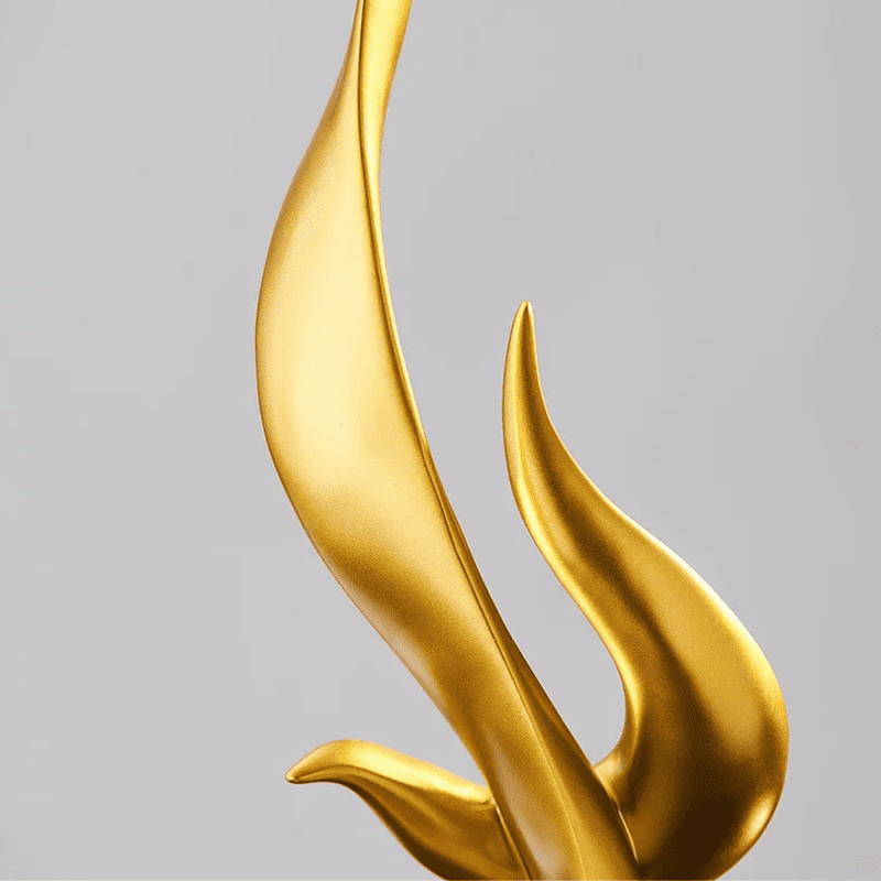 Abstract Flame Resin Sculpture