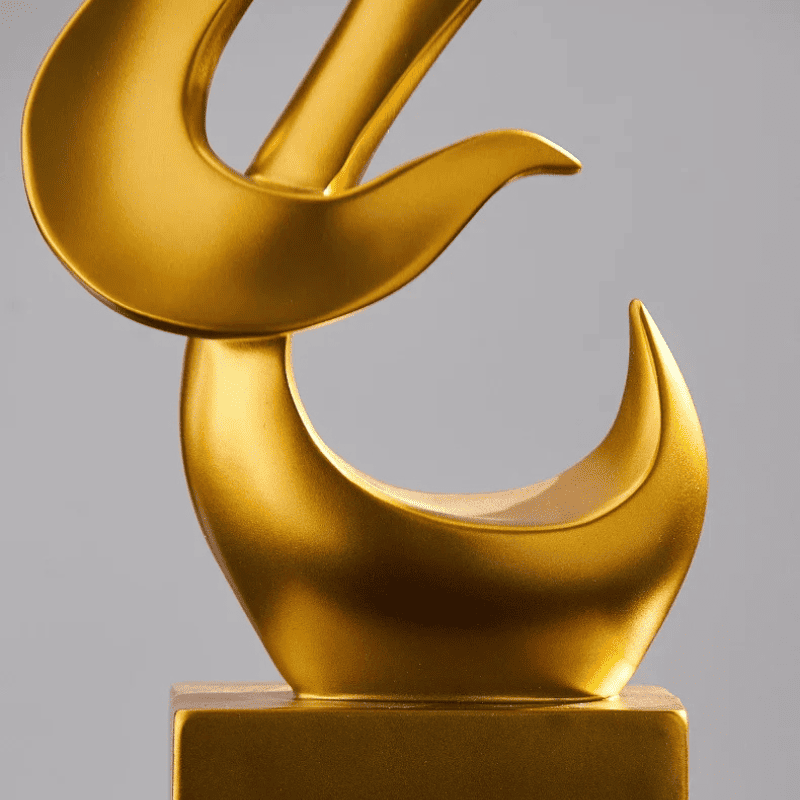 Abstract Flame Resin Sculpture
