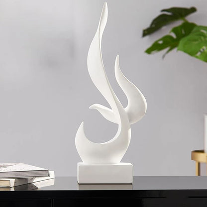 Abstract Flame Resin Sculpture