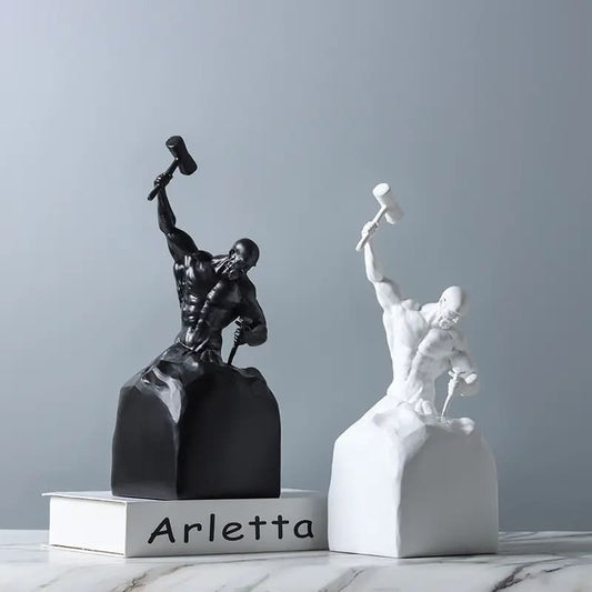 Resin Statue — Man Sculpting Himself