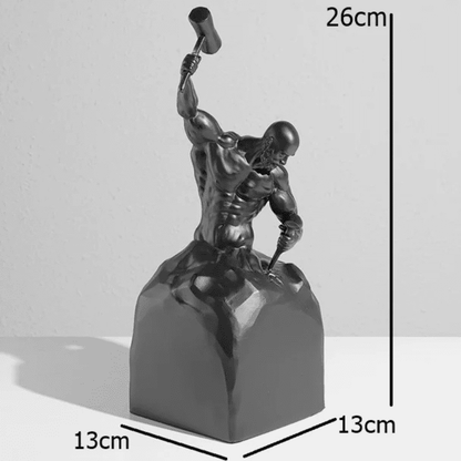 Resin Sculpture – Man Sculpting Himself Artistic Modern Statue