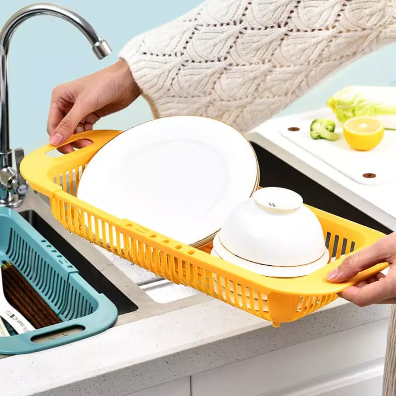 Expandable Food Strainer Basket – Collapsible Kitchen Sink Colander