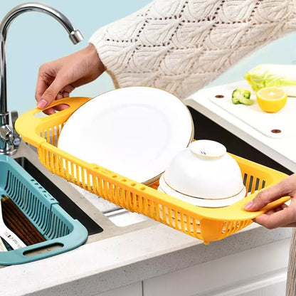 Expandable Food Strainer Basket – Collapsible Kitchen Sink Colander