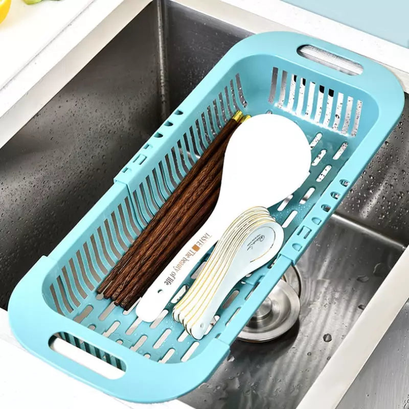 Expandable Food Strainer Basket – Collapsible Kitchen Sink Colander