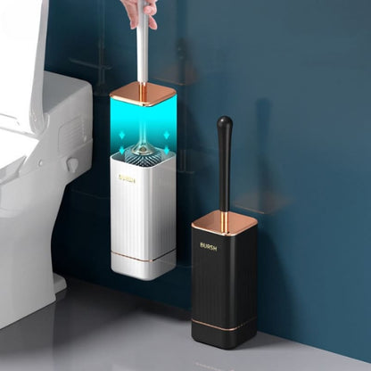 Silicone Toilet Brush with Holder — Modern Durable Cleaning Tool | Aura Vibes