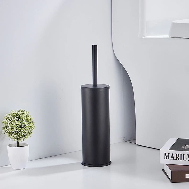 Premium Aluminum Toilet Brush with Holder