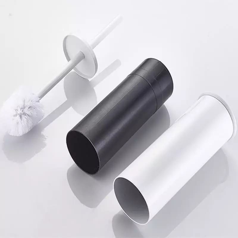 Premium Aluminum Toilet Brush with Holder