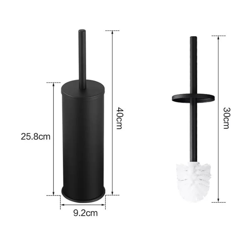 Premium Aluminum Toilet Brush with Holder