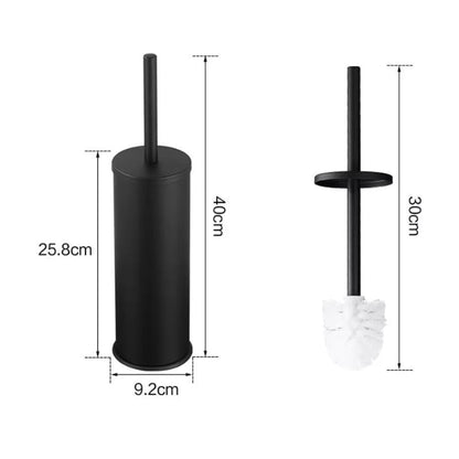 Premium Aluminum Toilet Brush with Holder