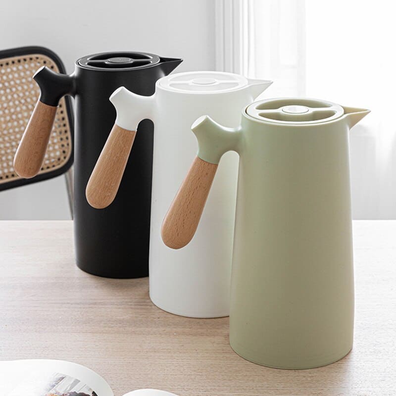 Thermal Coffee Carafe 1L – Insulated Stainless Steel Hot & Cold Drink Server