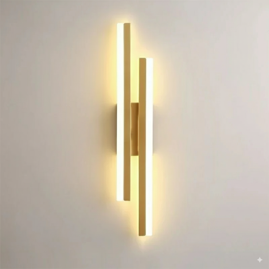 Flash Dual Wall Light – Minimalist LED Indoor Sconce for Living Room, Dining Area & Bedroom with Modern Interior Style