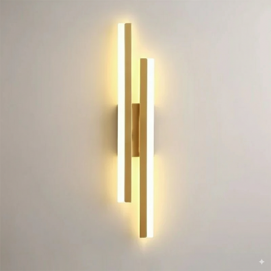 Flash Dual Wall Light – Minimalist LED Indoor Sconce for Living Room, Dining Area & Bedroom with Modern Interior Style