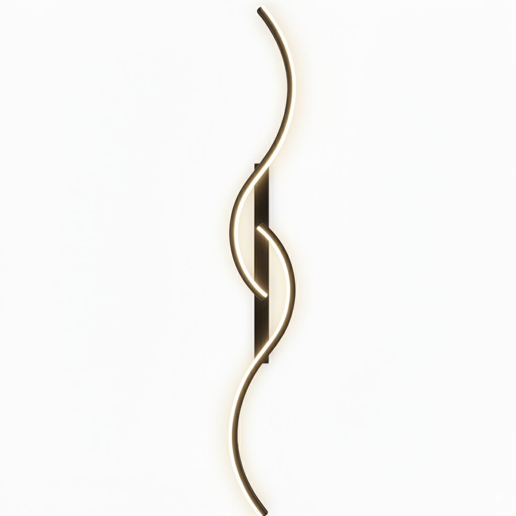 Minimalist Long Wall Lamp – Bivolt LED Sconce for Bedroom, Living Room, Hallway & Contemporary Interior Design Lighting