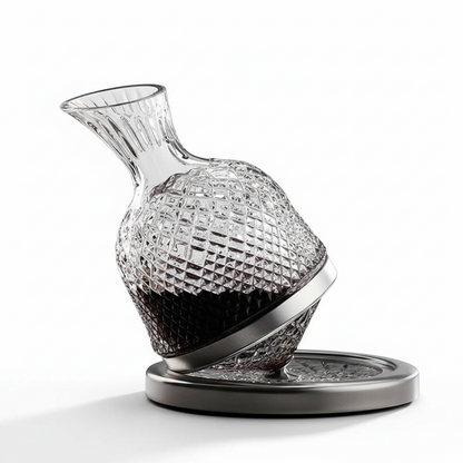 Crystal Glass Wine Decanter — Luxury Carafe for Red Wine Aeration & Elegant Serving