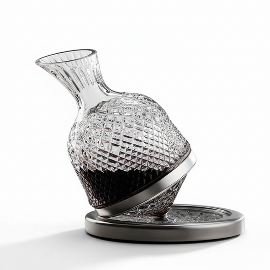 Crystal Glass Wine Decanter — Luxury Carafe for Red Wine Aeration & Elegant Serving