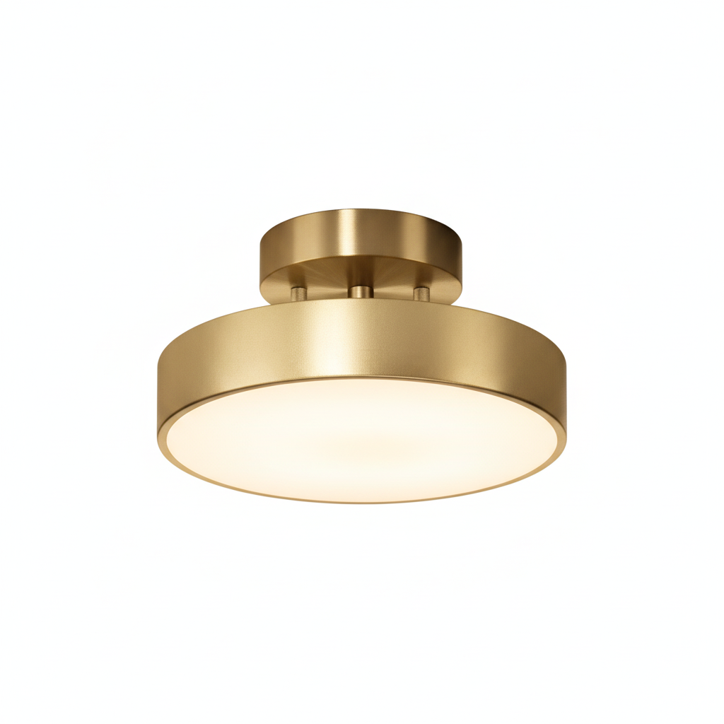 Adjustable Ceiling Light with Rotating Round Head – LED Fixture for Task Lighting in Kitchens or Workspaces