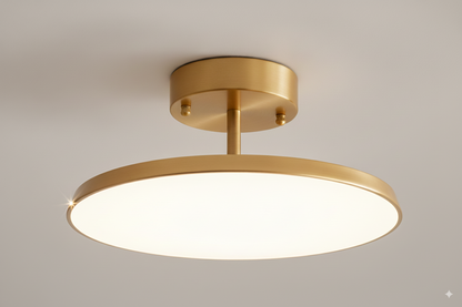 Modern Round LED Ceiling Light – Adjustable Rotating Fixture for Hallways, Bathrooms or Reading Corners