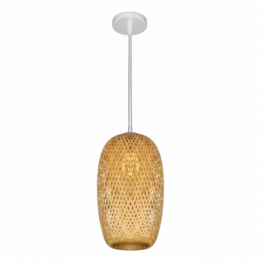Handcrafted Bamboo Pendant Light — Natural Elegance & Cozy Lighting