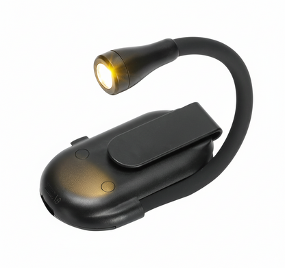 USB Rechargeable Clip Reading Light – Wireless Portable LED Lamp for Books, Desks or Workspaces