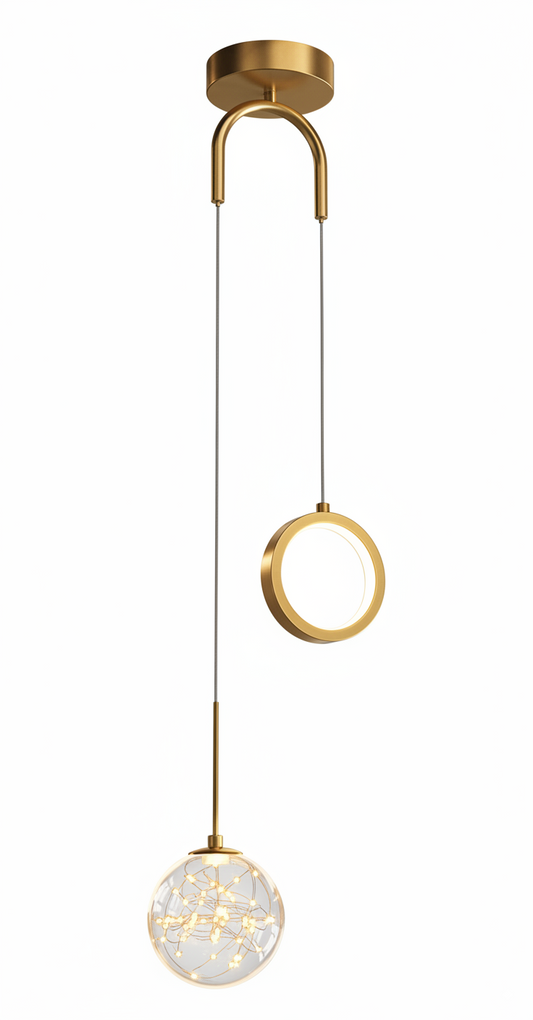 Artistic Globe Pendant Light – Decorative Ceiling Lamp for Modern Spaces and Creative Interiors