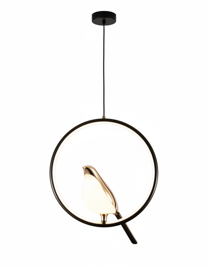Nature-Inspired Bird Pendant Light – Artistic Hanging Fixture for Eco-Themed Rooms or Nature-Loving Homes