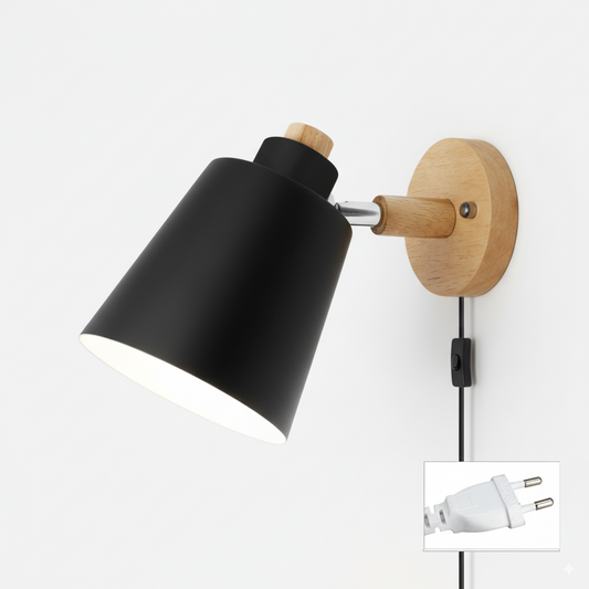 Woodsick Minimalist Wall Sconce – Modern Decorative LED Wall Lamp for Indoor Spaces
