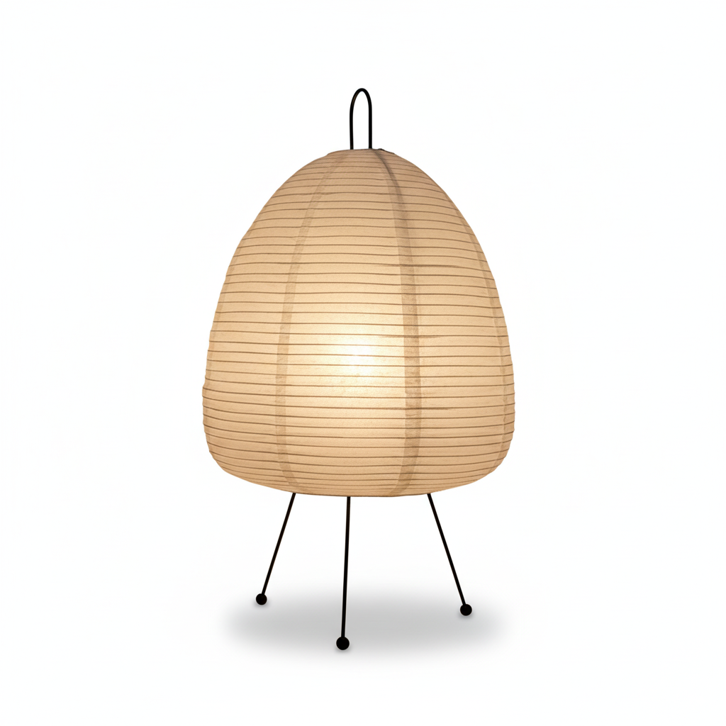 Japanese Design Table Lamp – Adjustable Light Modes with Soft Warm & White Illumination