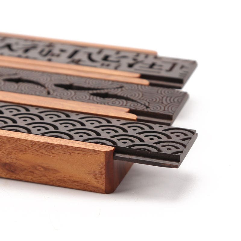 Wooden Incense Holder Box – Aromatherapy Stick Burner