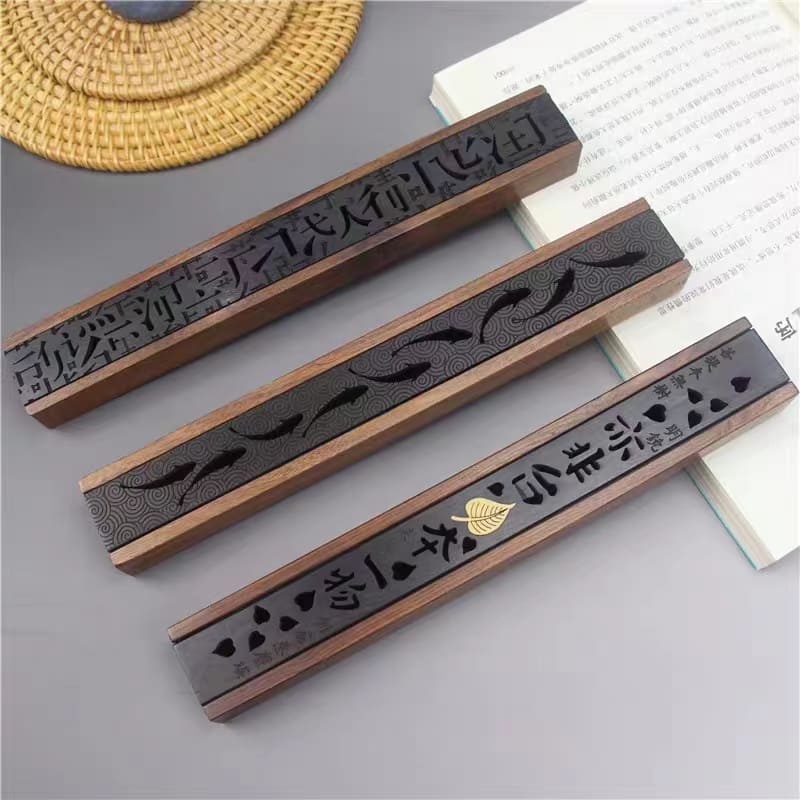 Wooden Incense Holder Box – Aromatherapy Stick Burner