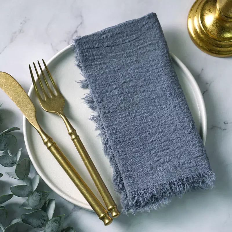 Rustic Cotton Cloth Napkin Set (20 Pieces) – Elegant Dining Table Essentials