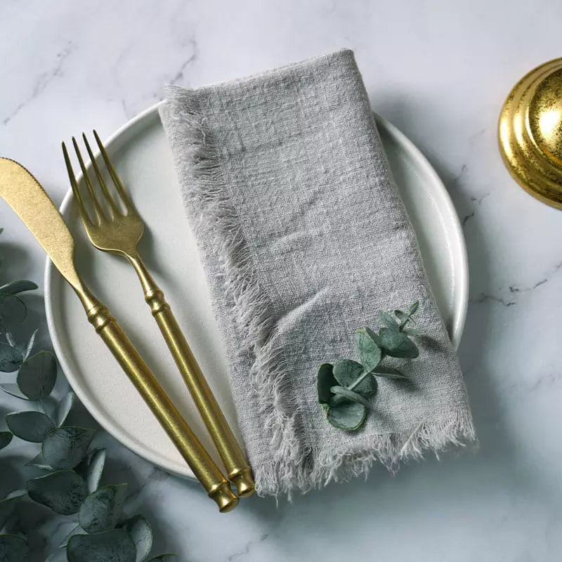 Rustic Cotton Cloth Napkin Set (20 Pieces) – Elegant Dining Table Essentials