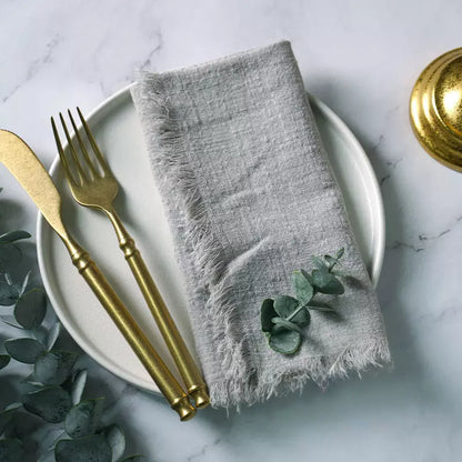 Rustic Cotton Cloth Napkin Set (20 Pieces) – Elegant Dining Table Essentials