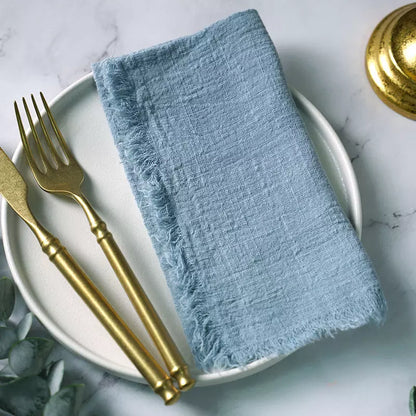 Rustic Cotton Cloth Napkin Set (20 Pieces) – Elegant Dining Table Essentials