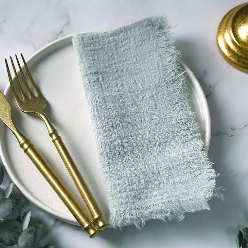 Rustic Cotton Cloth Napkin Set (20 Pieces) – Elegant Dining Table Essentials