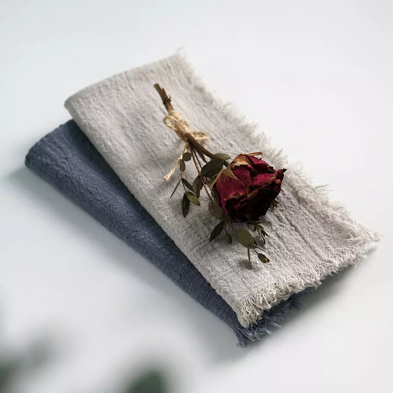 Rustic Cotton Cloth Napkin Set (20 Pieces) – Elegant Dining Table Essentials