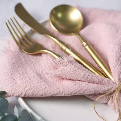 Rustic Cotton Cloth Napkin Set (20 Pieces) – Elegant Dining Table Essentials