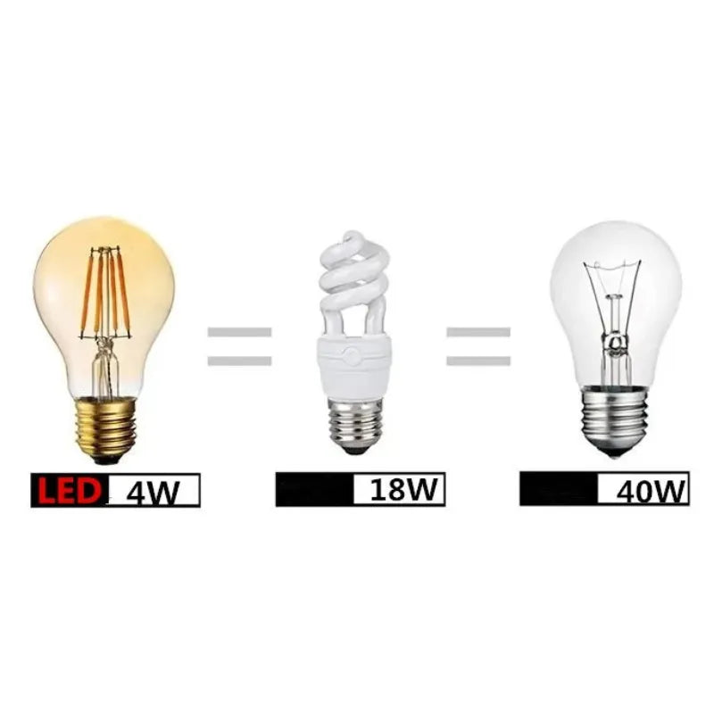 ST64 Vintage LED Bulb Kit (6-Pack) – Decorative E27 Filament Bulbs for Chandeliers & Lamps