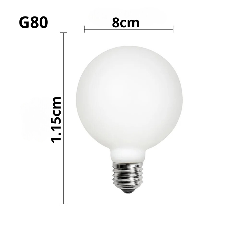 G80/G95/I25 LED Bulb Kit – Vintage Globe Bulbs for Pendant Lights & Retro Home Decor