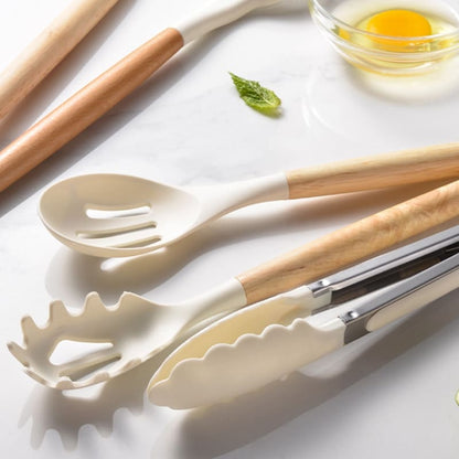 14-Piece Silicone Kitchen Utensil Set with Organizer – Non-Stick Cooking Tools