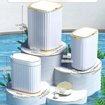 Automatic Smart Sensor Trash Can – Touchless Waste Bin for Kitchen & Bathroom