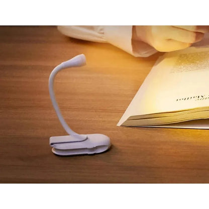 USB Rechargeable Clip Reading Light – Wireless Portable LED Lamp for Books, Desks or Workspaces